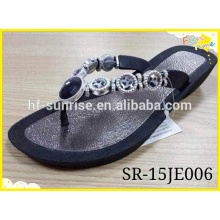 High Quality Ladies Flip Flop Slipper,silver insock